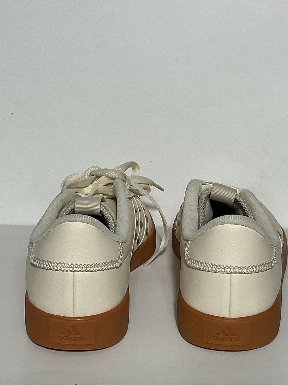 Adidas VL Court Sneakers Wonder White Gold Gum Sole Size 7 NWOT - Picture 12 of 14